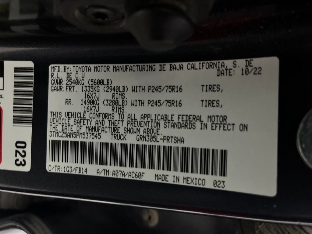 2023 Toyota Tacoma SR V6