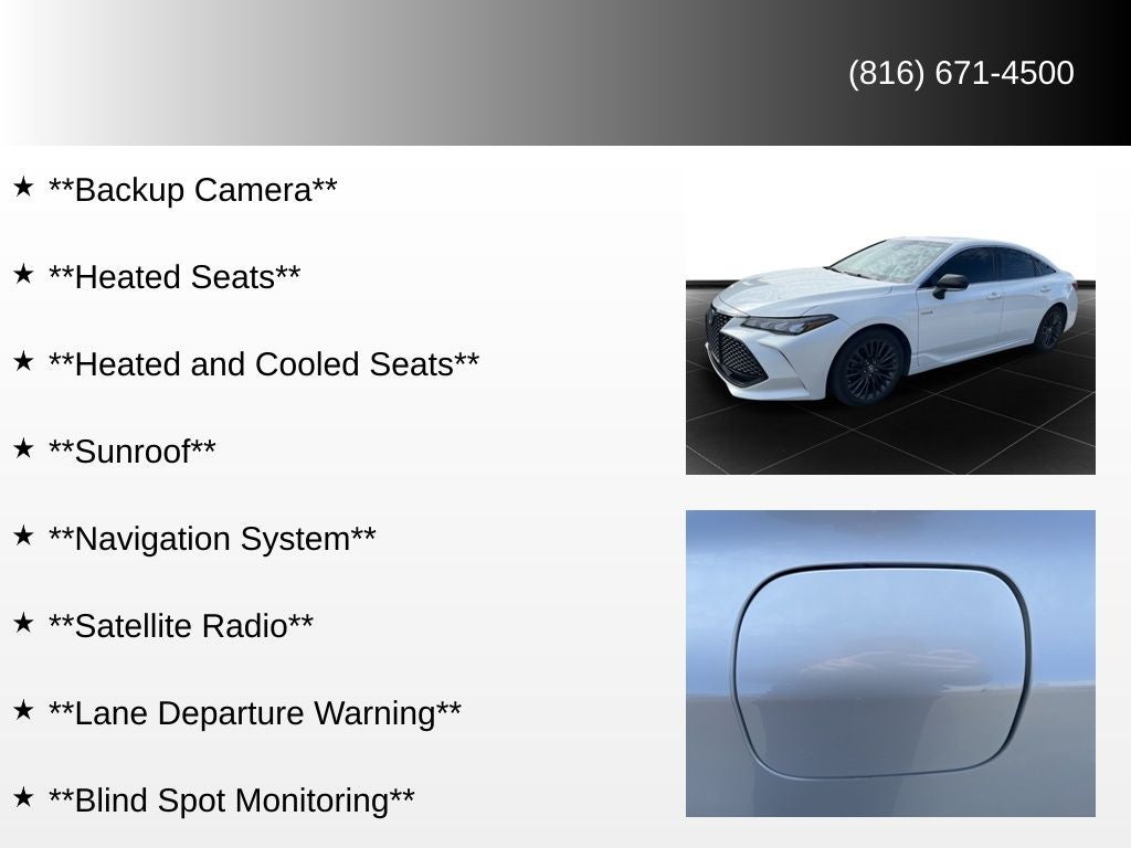 2019 Toyota Avalon Hybrid XSE