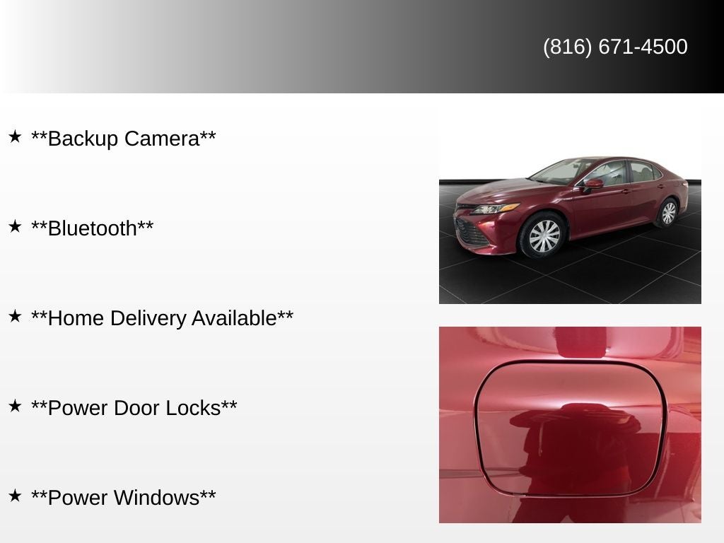 2018 Toyota Camry Hybrid LE