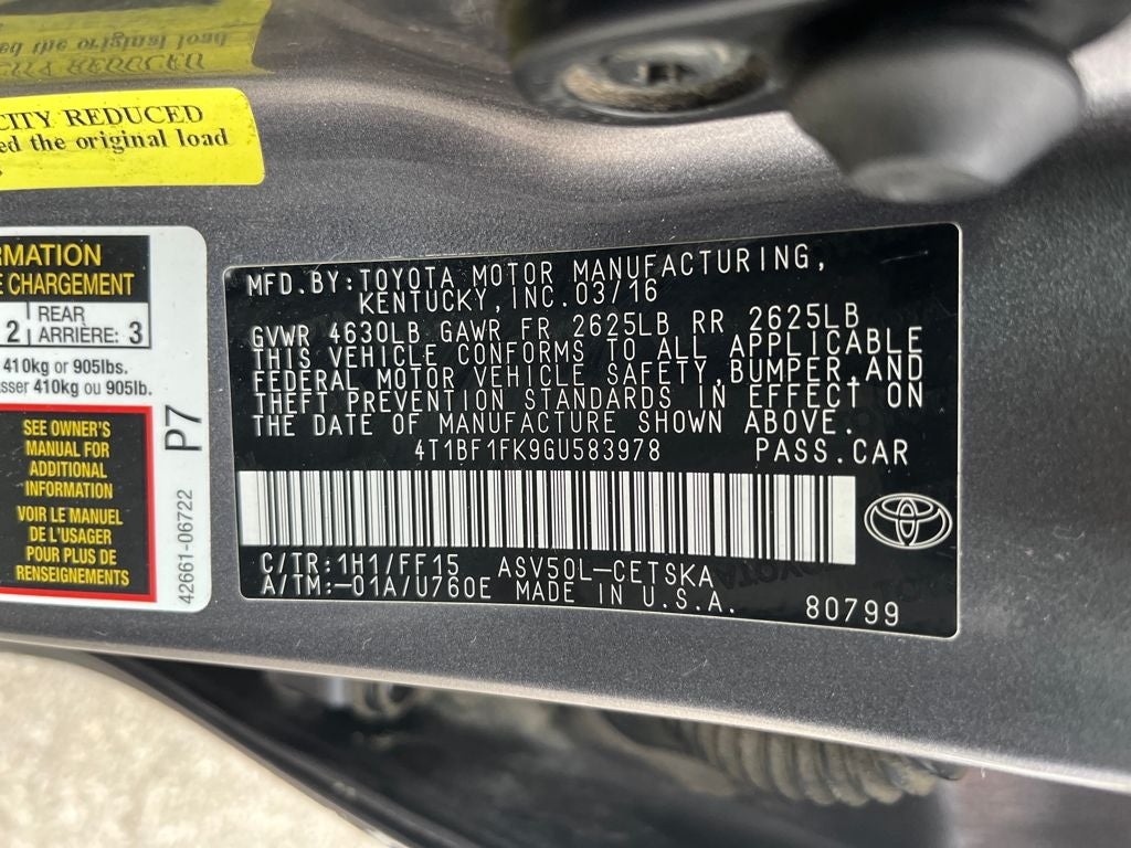 2016 Toyota Camry LE