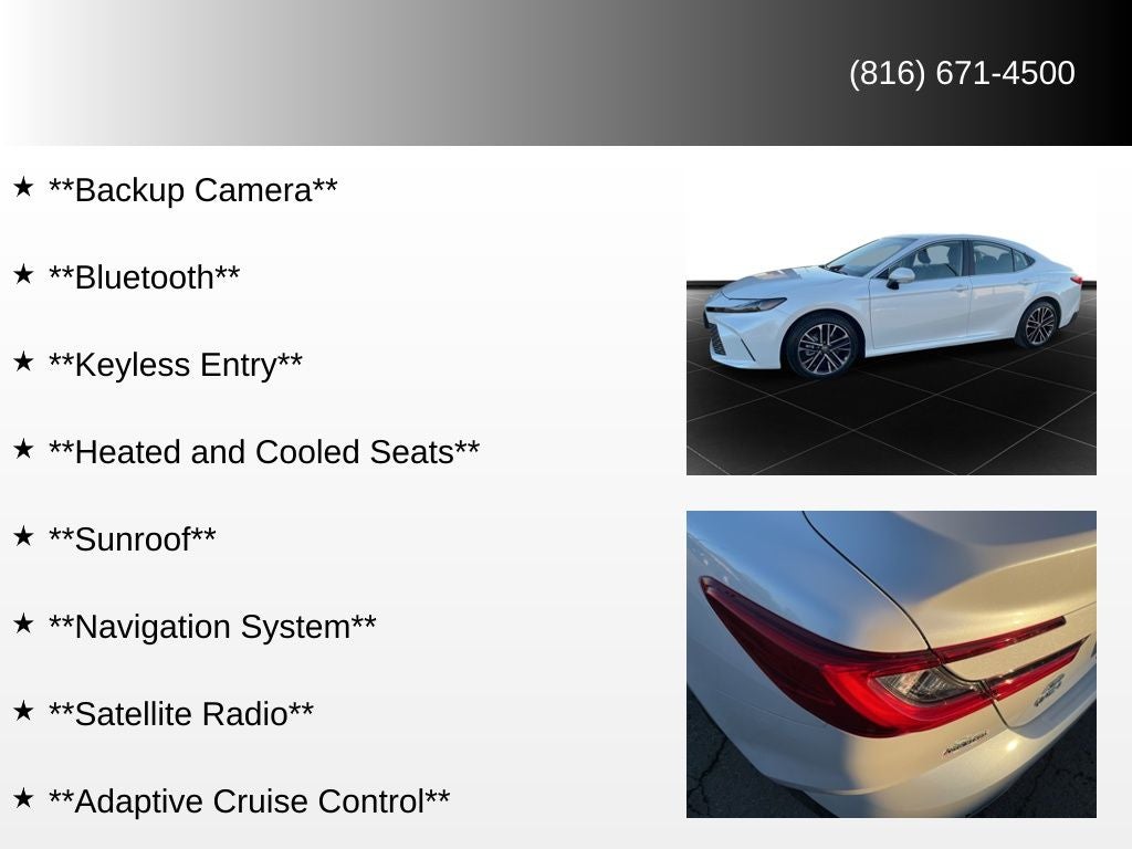 2025 Toyota Camry XLE