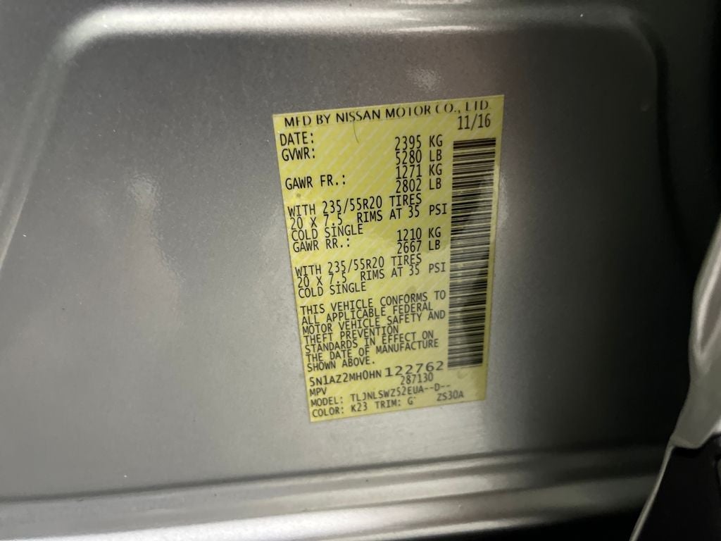 2017 Nissan Murano Platinum