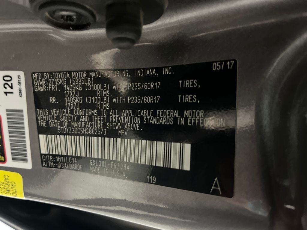 2017 Toyota Sienna XLE 7 Passenger