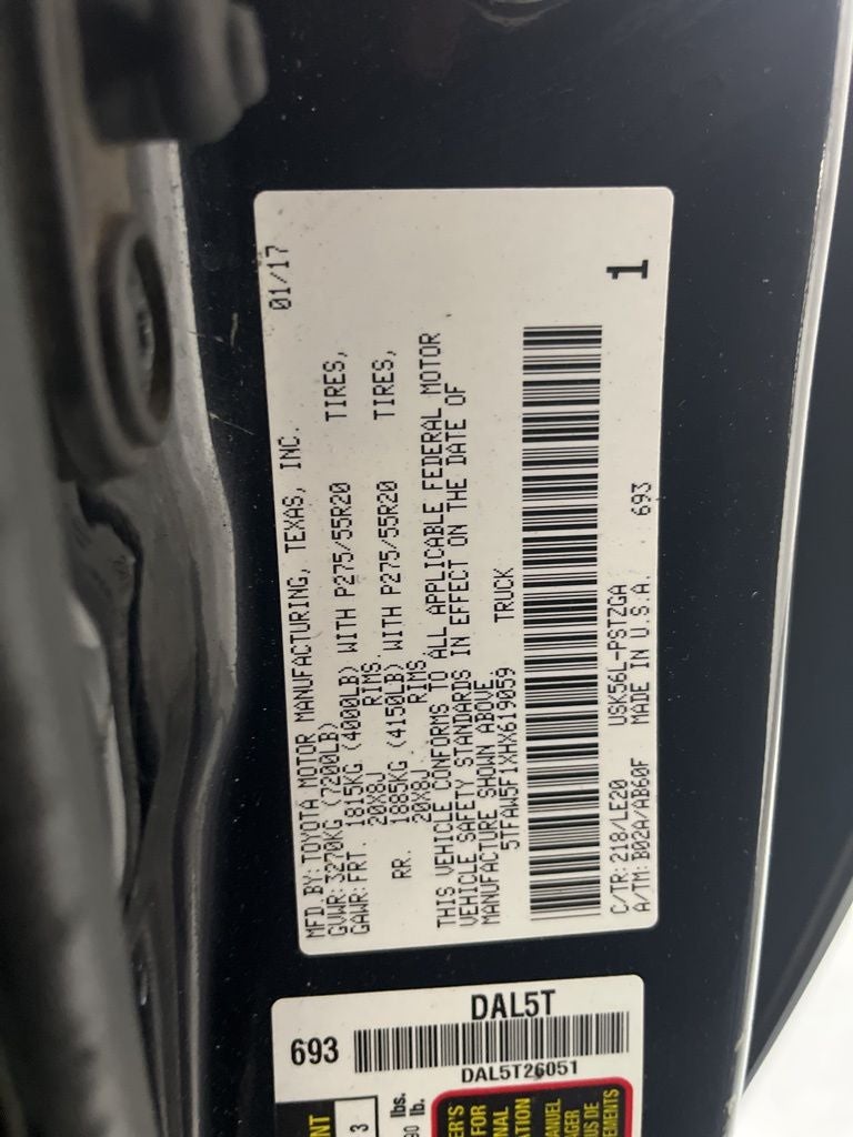 2017 Toyota Tundra Platinum 5.7L V8