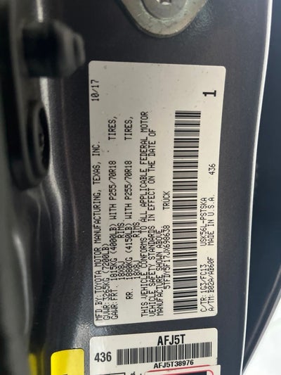 2018 Toyota Tundra SR5