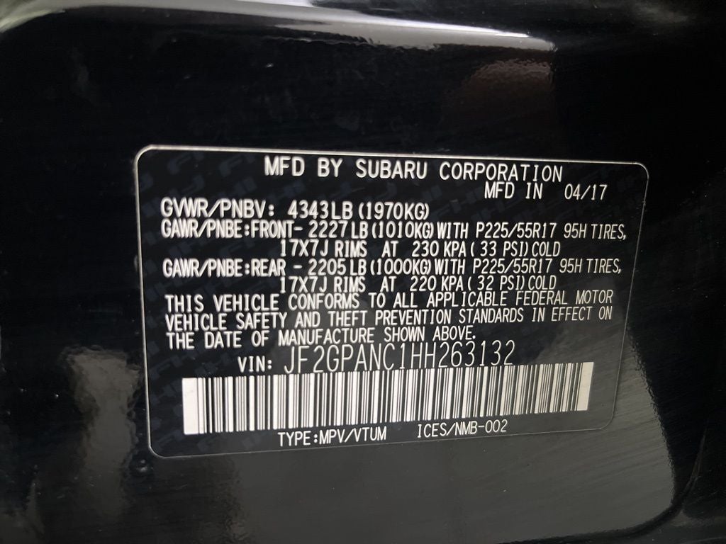 2017 Subaru Crosstrek 2.0i Limited