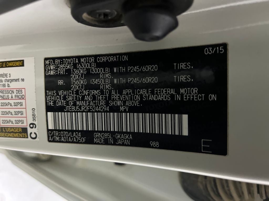 2015 Toyota 4Runner Limited