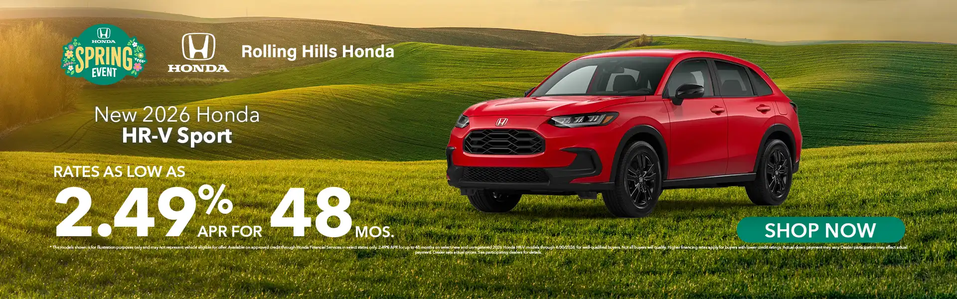 New 2026 Honda HR-V Sport