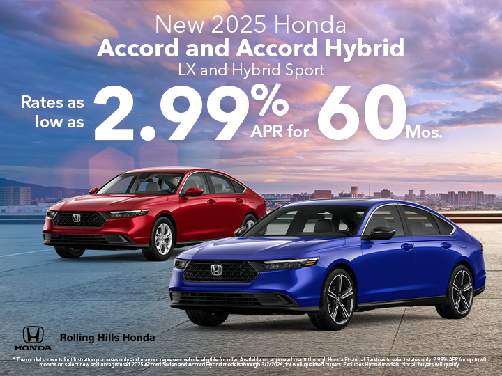 New 2025 Honda Accord and Accord Hybrid