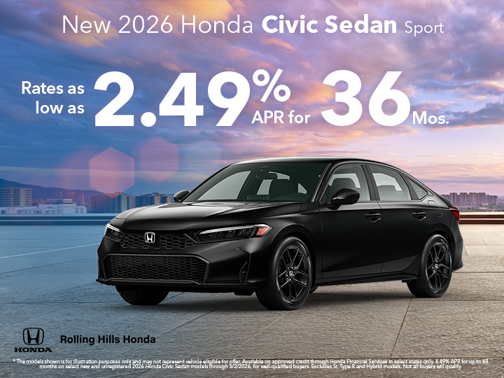 New 2026 Honda Civic Sport