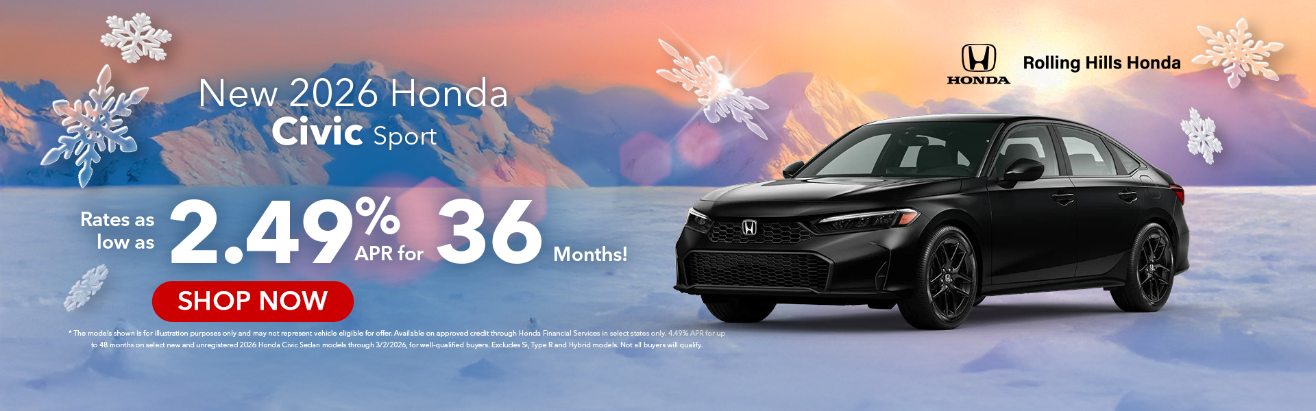 New 2026 Honda Civic Sport