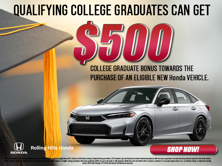 $500 Honda Graduate Offer