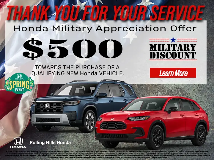 $500 Military Discount